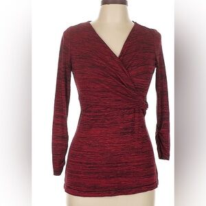 Studio M Red Long Sleeve Top